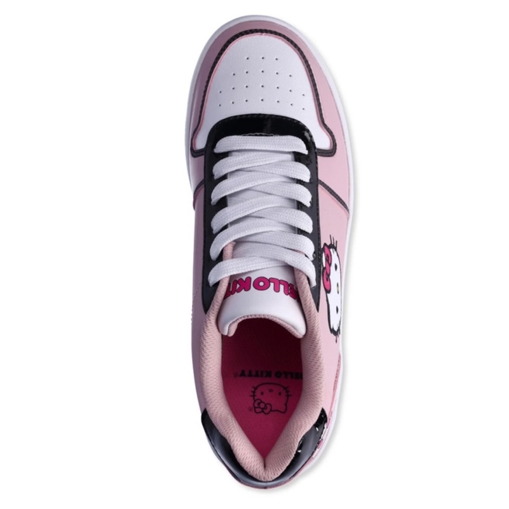 NWT Women’s Sanrio Hello Kitty Pink Court Lace Up Sneakers Size 7 - Picture 6 of 8